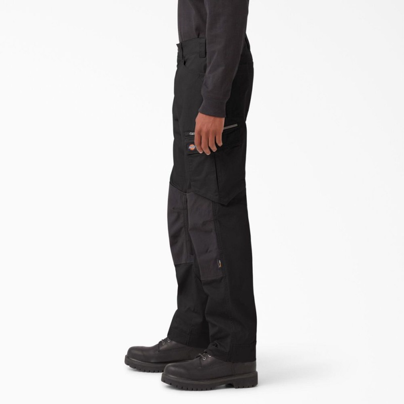 Black Men's Dickies FLEX Temp-iQ® 365 Regular Fit Pants | RMP640725