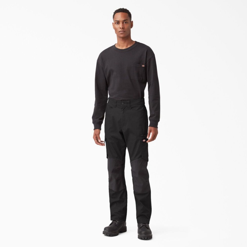 Black Men's Dickies FLEX Temp-iQ® 365 Regular Fit Pants | RMP640725