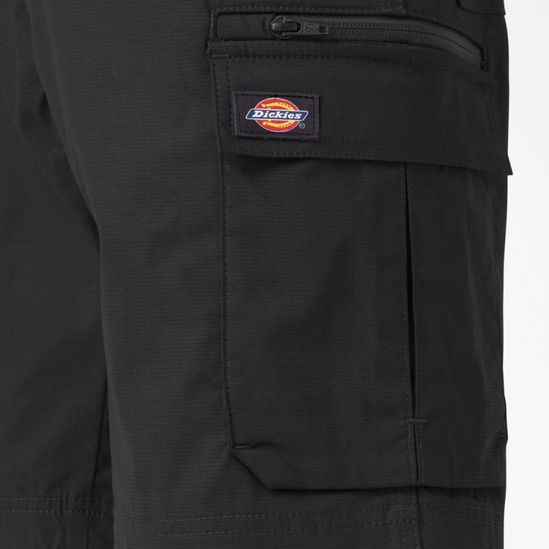 Black Men's Dickies FLEX Temp-iQ® 365 Regular Fit Shorts | AYR564790