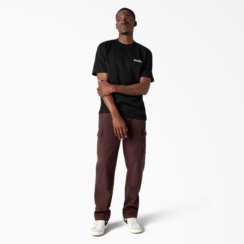 Black Men's Dickies Hays Graphic T-Shirt | PXZ395481