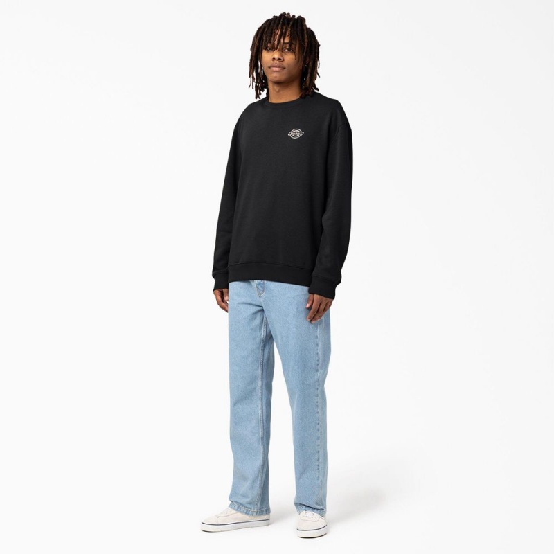 Black Men's Dickies Holtville Sweatshirt | FGH950683