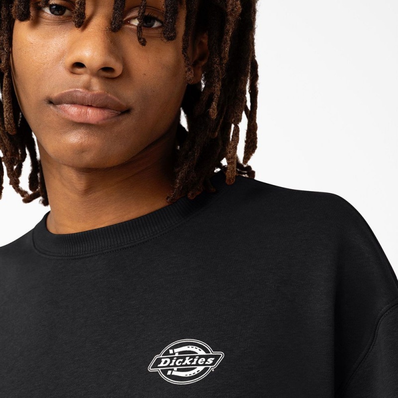 Black Men's Dickies Holtville Sweatshirt | FGH950683