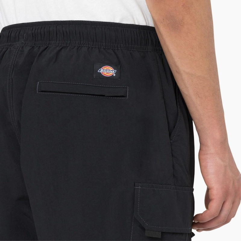 Black Men's Dickies Jackson Regular Fit Cargo Shorts | OVB726041