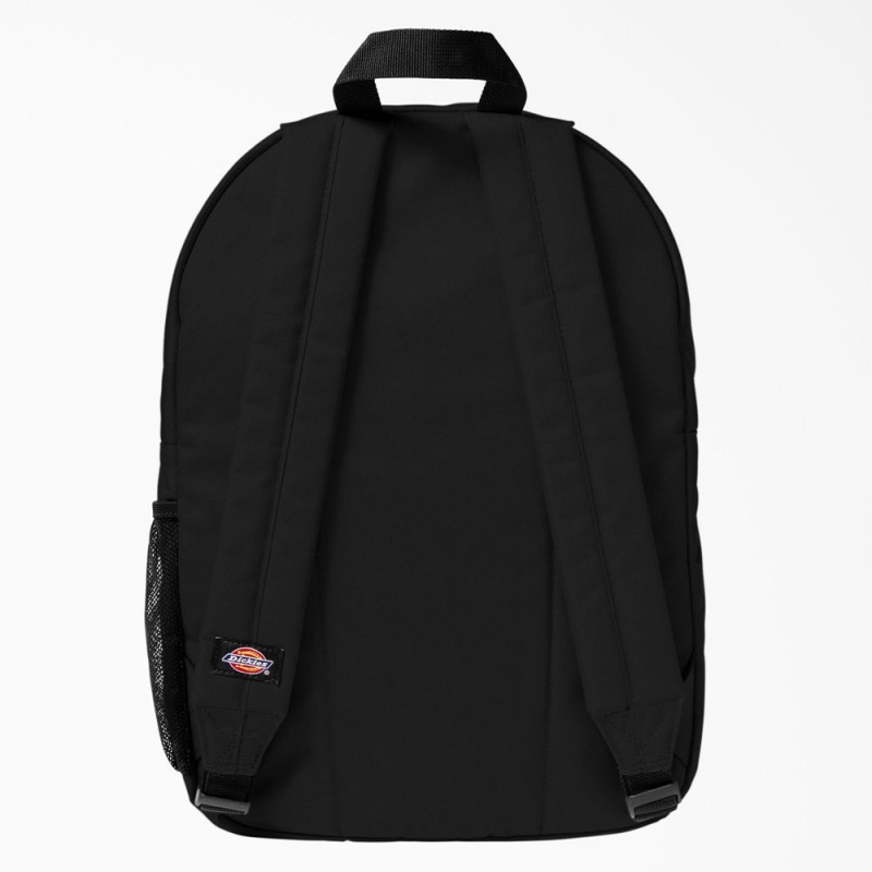 Black Men's Dickies Logo Backpack | ZNX167920