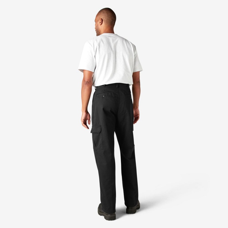 Black Men's Dickies Loose Fit Cargo Pants | ORF724603