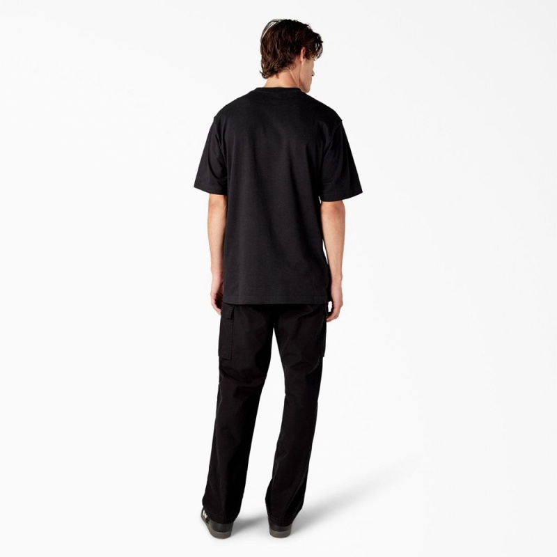 Black Men's Dickies Melvern Graphic T-Shirt | JBW986574