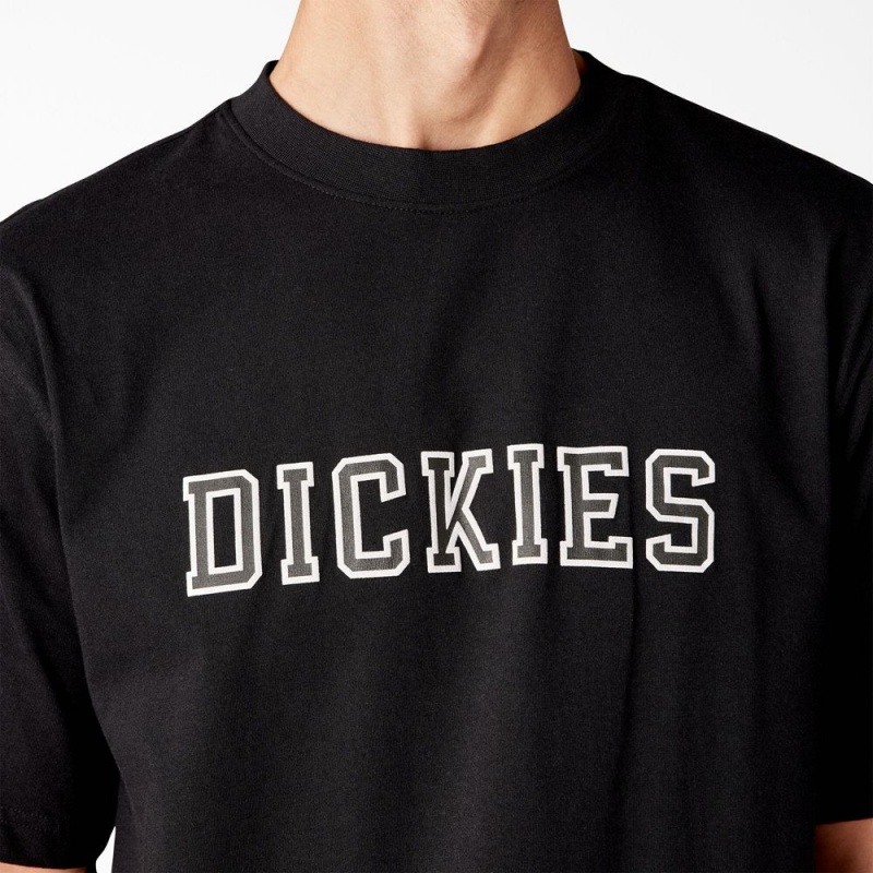 Black Men's Dickies Melvern Graphic T-Shirt | JBW986574