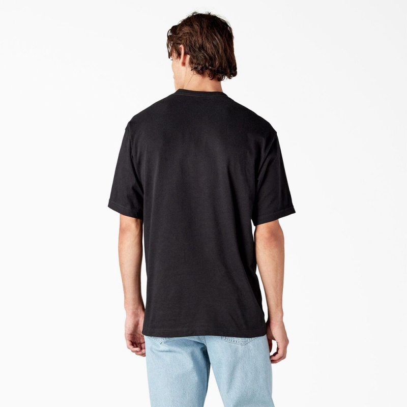 Black Men's Dickies Paxico Graphic T-Shirt | TAO731290