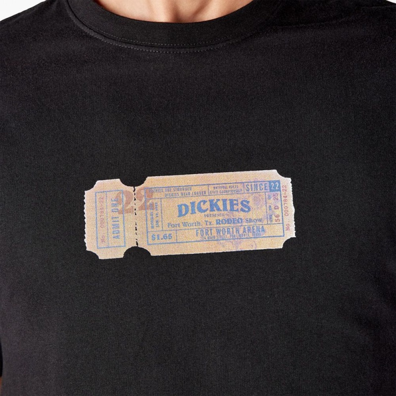 Black Men's Dickies Paxico Graphic T-Shirt | TAO731290