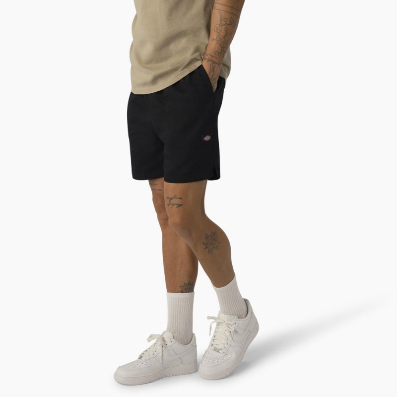 Black Men's Dickies Pelican Rapids Relaxed Fit Shorts | KSC916427