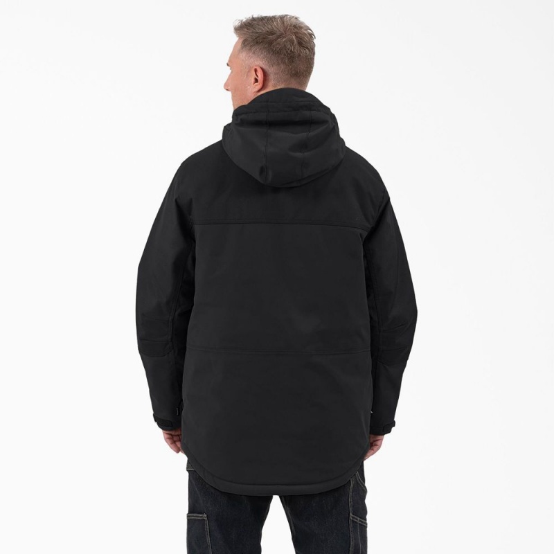 Black Men's Dickies Performance Workwear Insulated Jacket | PYG201598