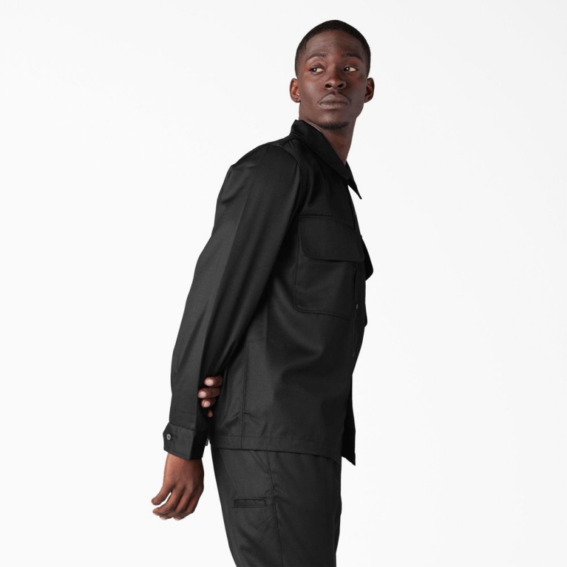 Black Men's Dickies Premium Collection Boxy Shirt | BHC596372