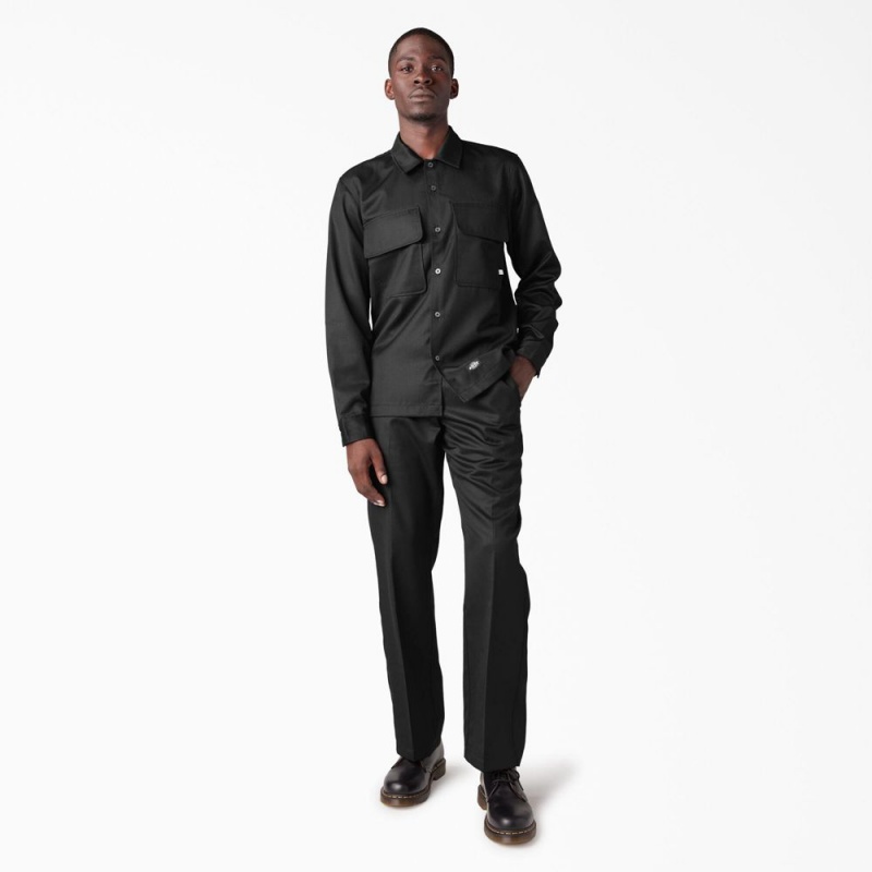 Black Men's Dickies Premium Collection Boxy Shirt | BHC596372