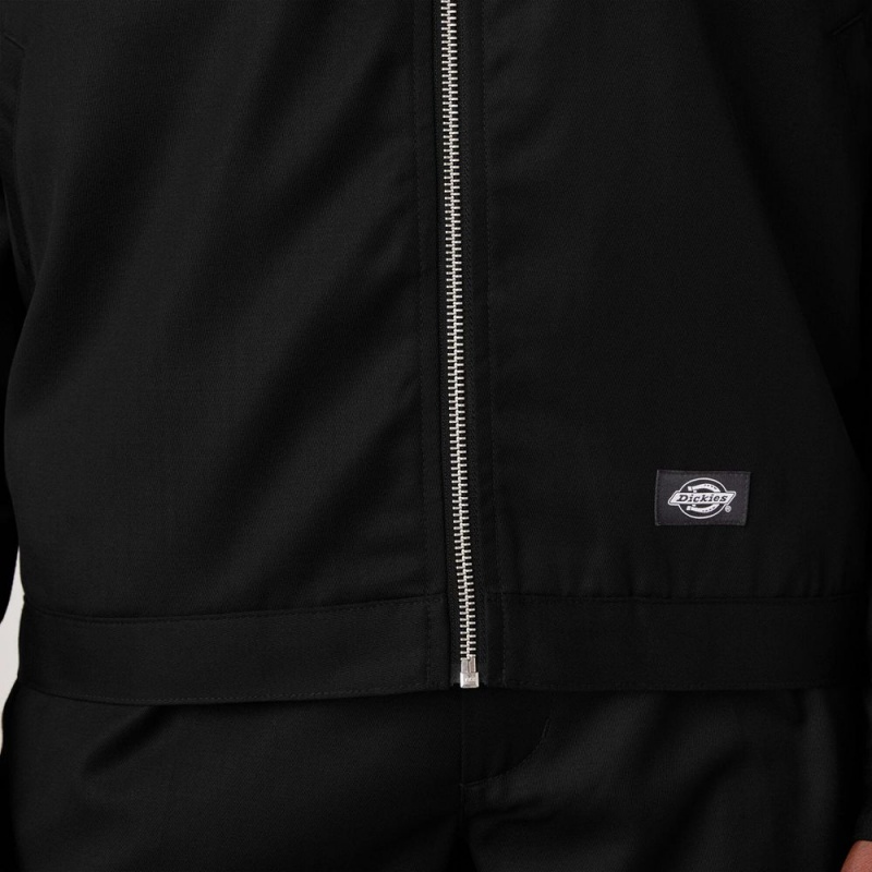 Black Men's Dickies Premium Collection Eisenhower Jacket | FJE675481