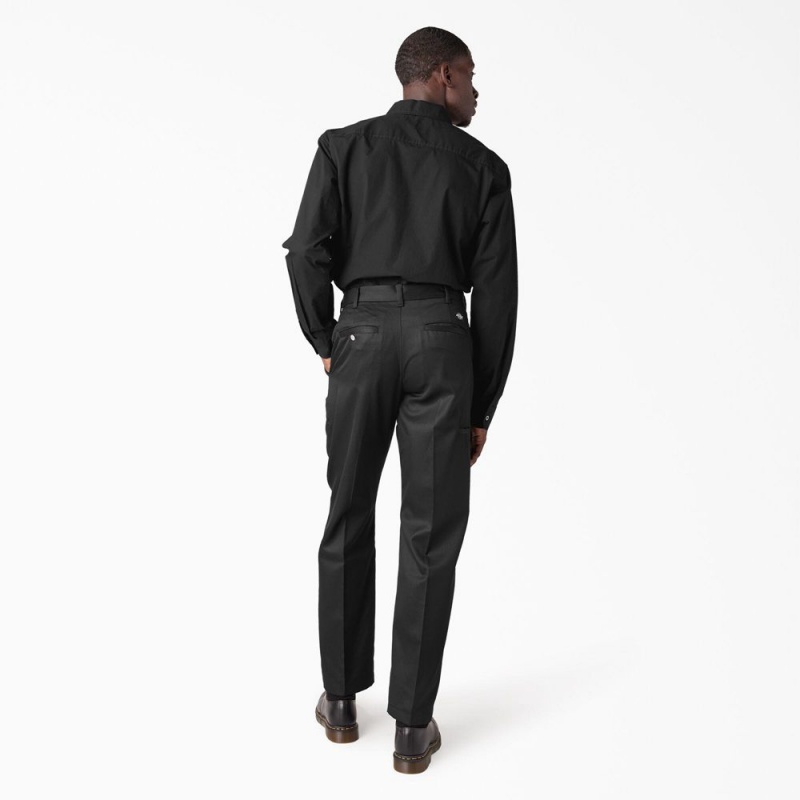 Black Men's Dickies Premium Collection Pleated 874® Pants | TFL013278