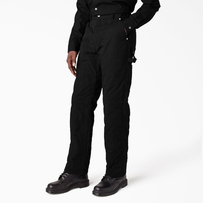 Black Men's Dickies Premium Collection Quilted Utility Pants | EYR518307