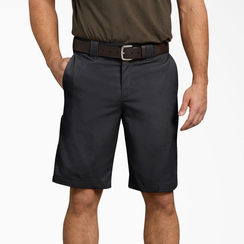 Black Men\'s Dickies Relaxed Fit Work Shorts | ZOM910823