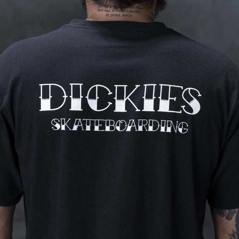 Black Men's Dickies Ronnie Sandoval Americana Graphic T-Shirt | UZP370829