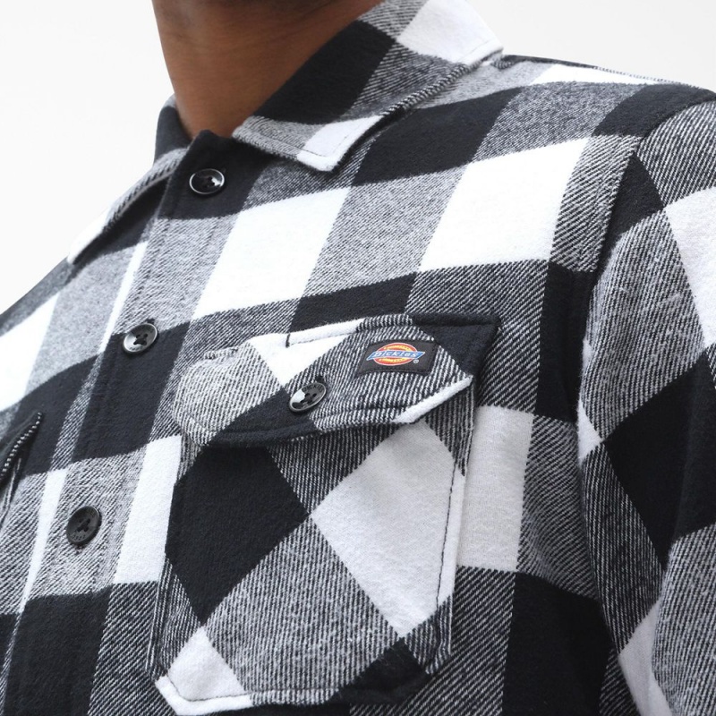 Black Men's Dickies Sacramento Shirt | BZG740523