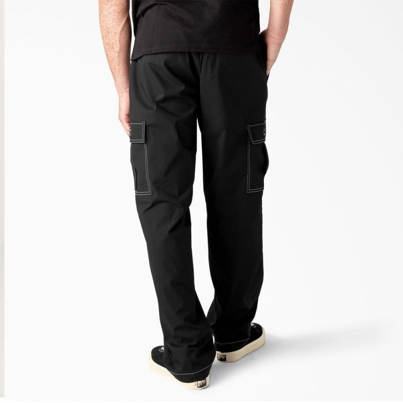 Black Men's Dickies Skateboarding Loose Fit Cargo Pants | QPK530769