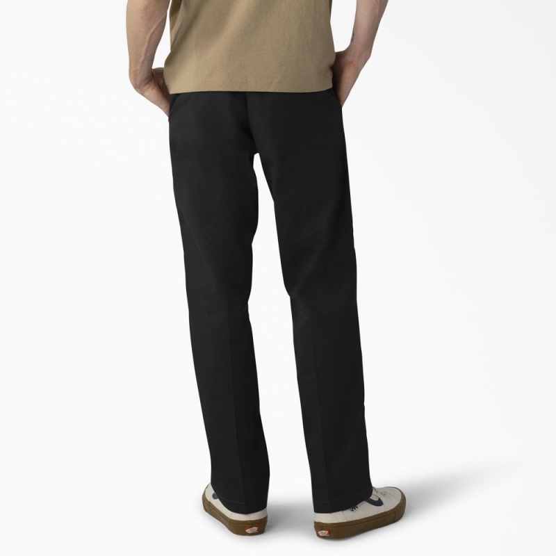 Black Men's Dickies Skateboarding Regular Fit Double Knee Pants | SCP653812