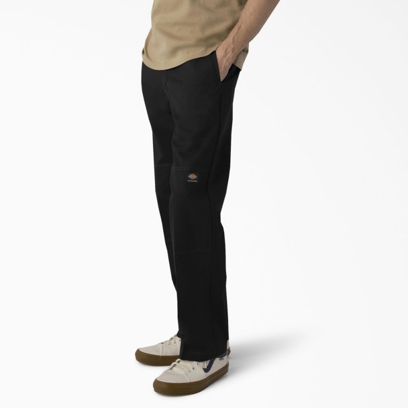 Black Men's Dickies Skateboarding Regular Fit Double Knee Pants | SCP653812