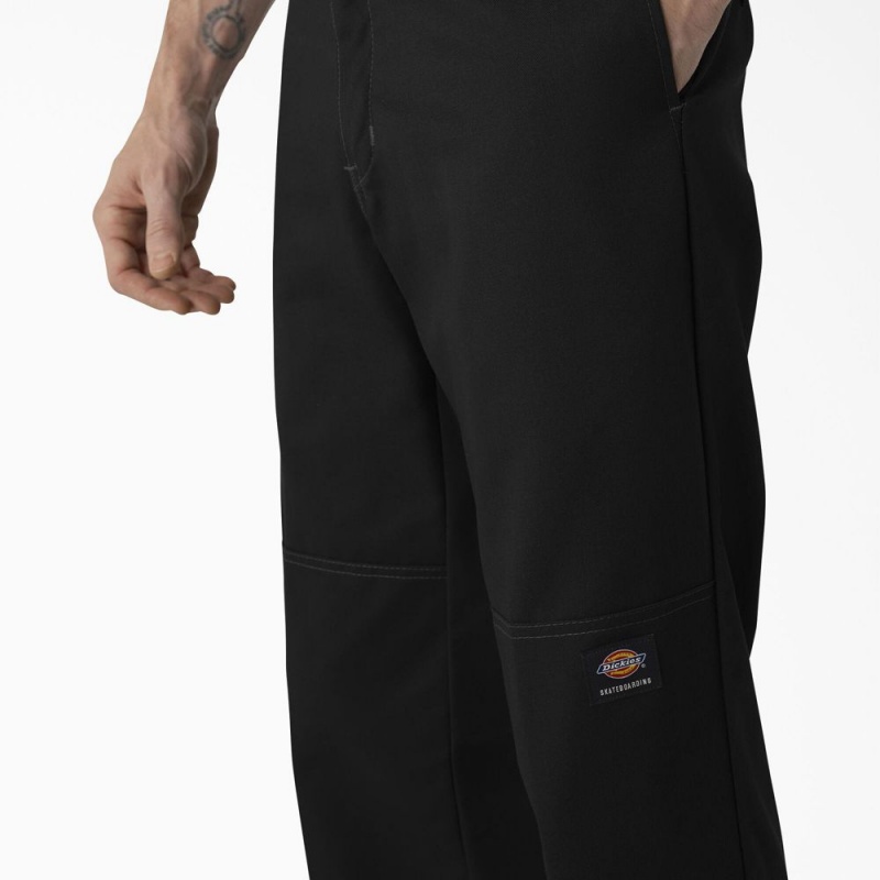 Black Men's Dickies Skateboarding Regular Fit Double Knee Pants | SCP653812