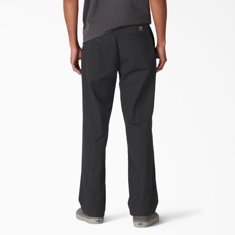 Black Men's Dickies Skateboarding Regular Fit Twill Pants | ZMV920438