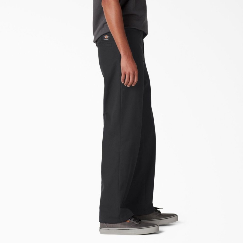 Black Men's Dickies Skateboarding Regular Fit Twill Pants | ZMV920438