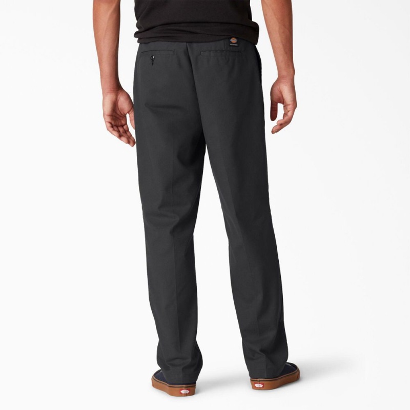 Black Men's Dickies Skateboarding Slim Fit Pants | KLZ047583