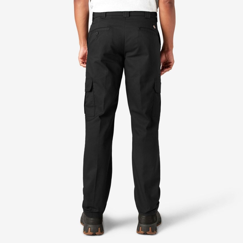 Black Men's Dickies Slim Fit Cargo Pants | CMK124083