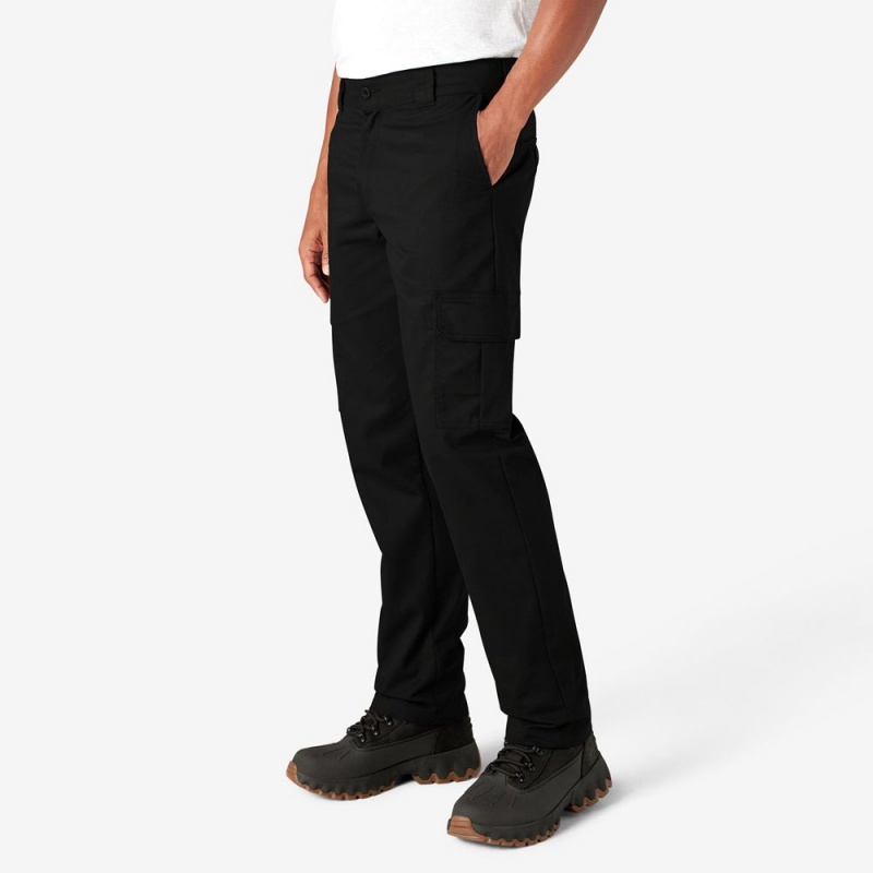 Black Men's Dickies Slim Fit Cargo Pants | CMK124083