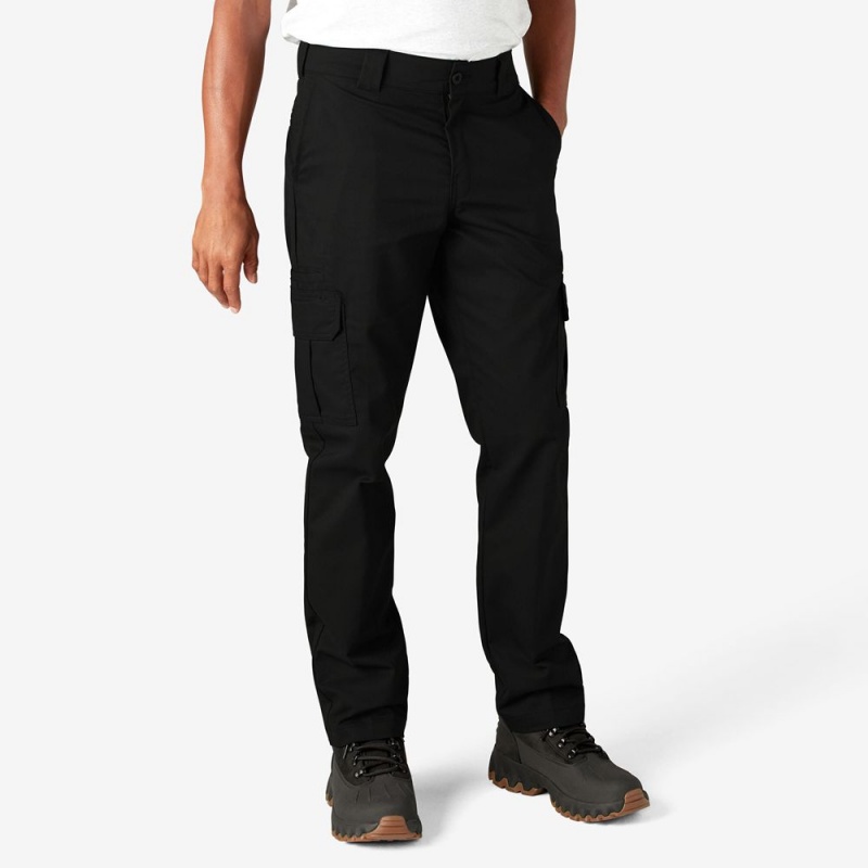 Black Men's Dickies Slim Fit Cargo Pants | CMK124083