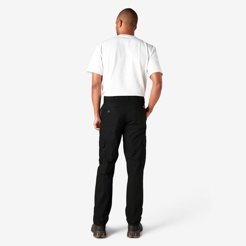 Black Men's Dickies Slim Fit Cargo Pants | CMK124083