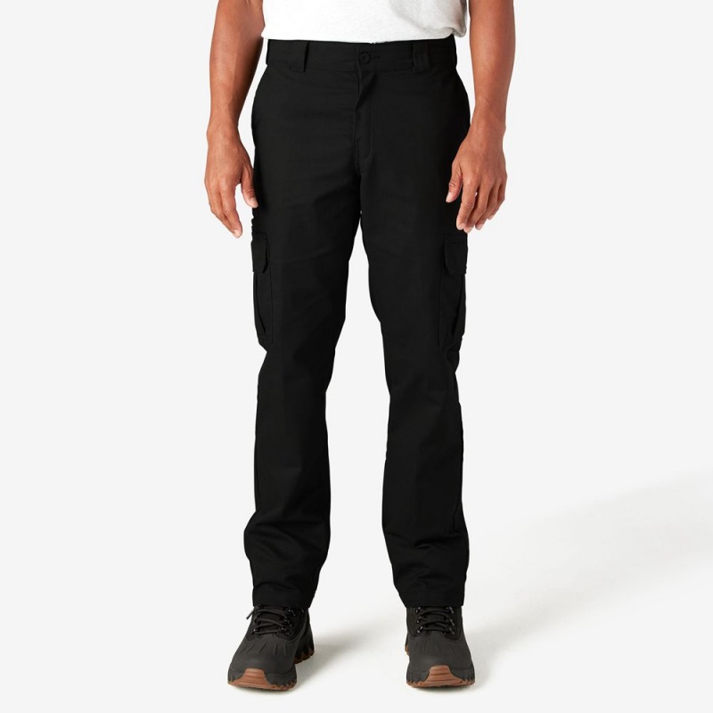 Black Men\'s Dickies Slim Fit Cargo Pants | CMK124083