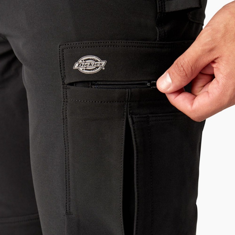 Black Men's Dickies Slim Fit Holster Double Knee Work Pants | HWZ587342