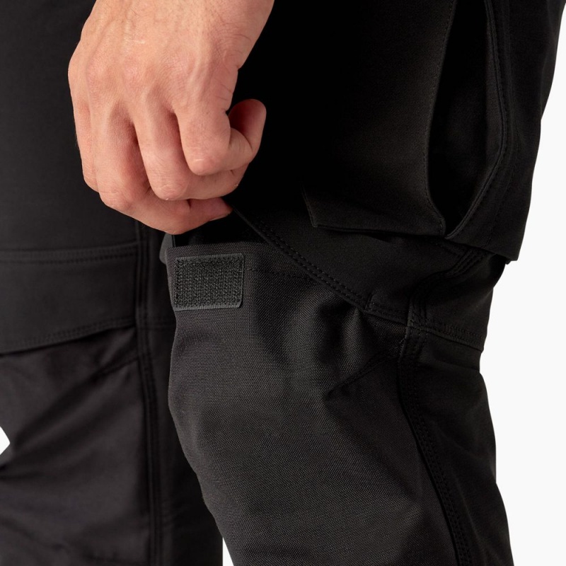 Black Men's Dickies Slim Fit Holster Double Knee Work Pants | HWZ587342