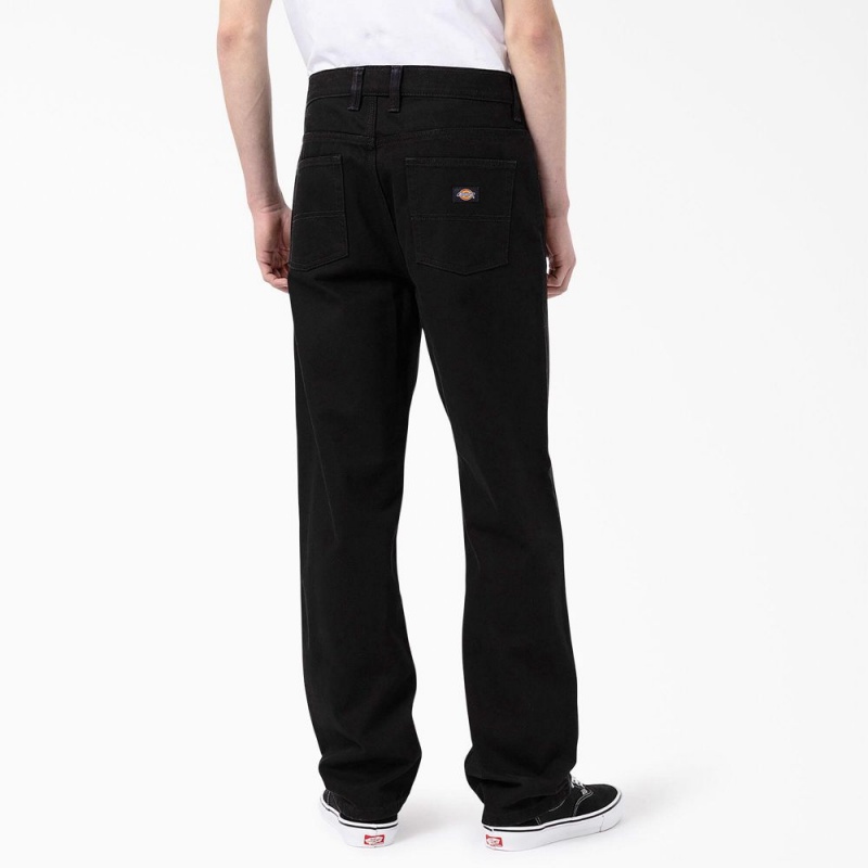 Black Men's Dickies Thomasville Loose Fit Jeans | LXF409627