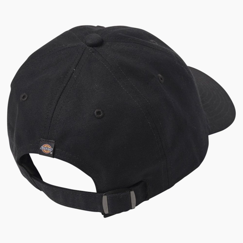 Black Men's Dickies Twill Cap | QZT739568