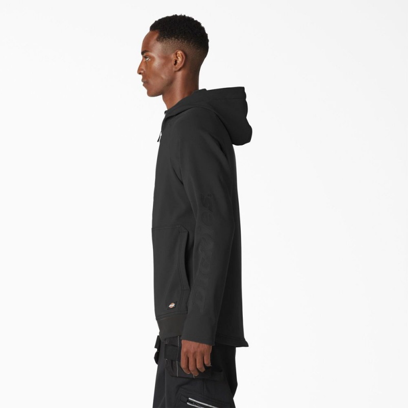 Black Men's Dickies Ultimate ProTect Zip Hoodie | DKI485021