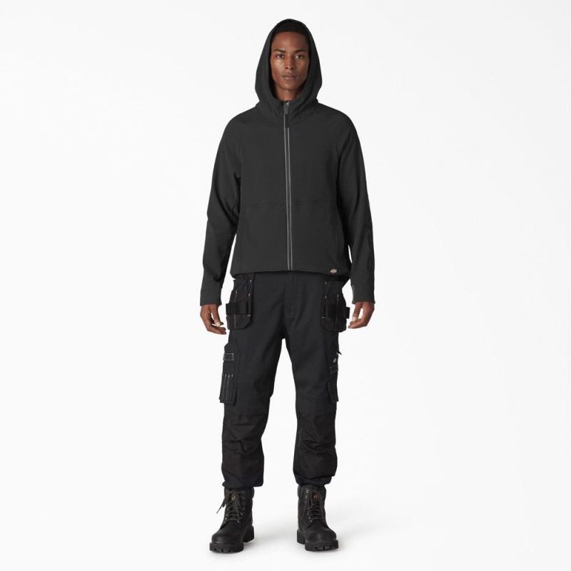 Black Men's Dickies Ultimate ProTect Zip Hoodie | DKI485021