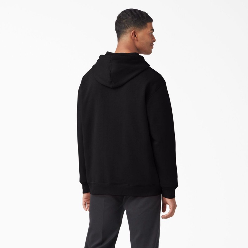 Black Men's Dickies Uniontown Hoodie | GSF752413