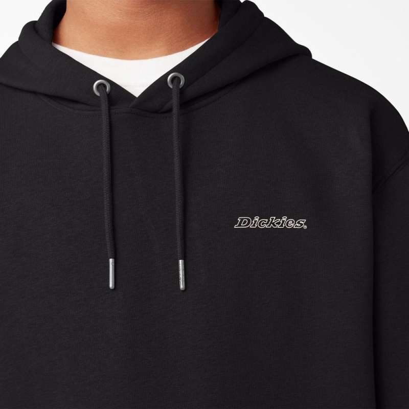 Black Men's Dickies Uniontown Hoodie | GSF752413