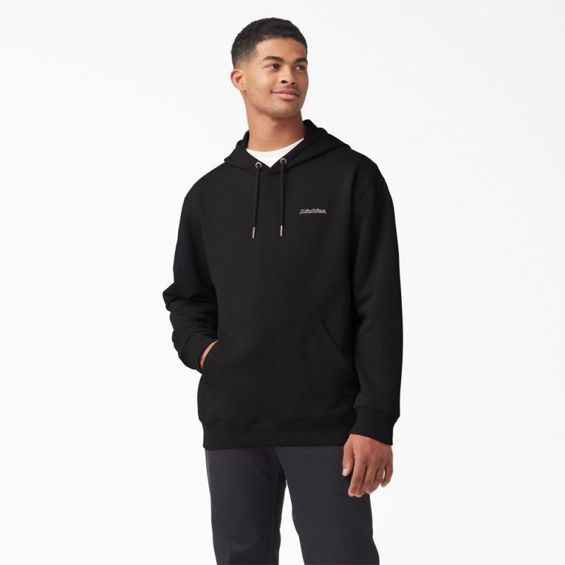 Black Men\'s Dickies Uniontown Hoodie | GSF752413