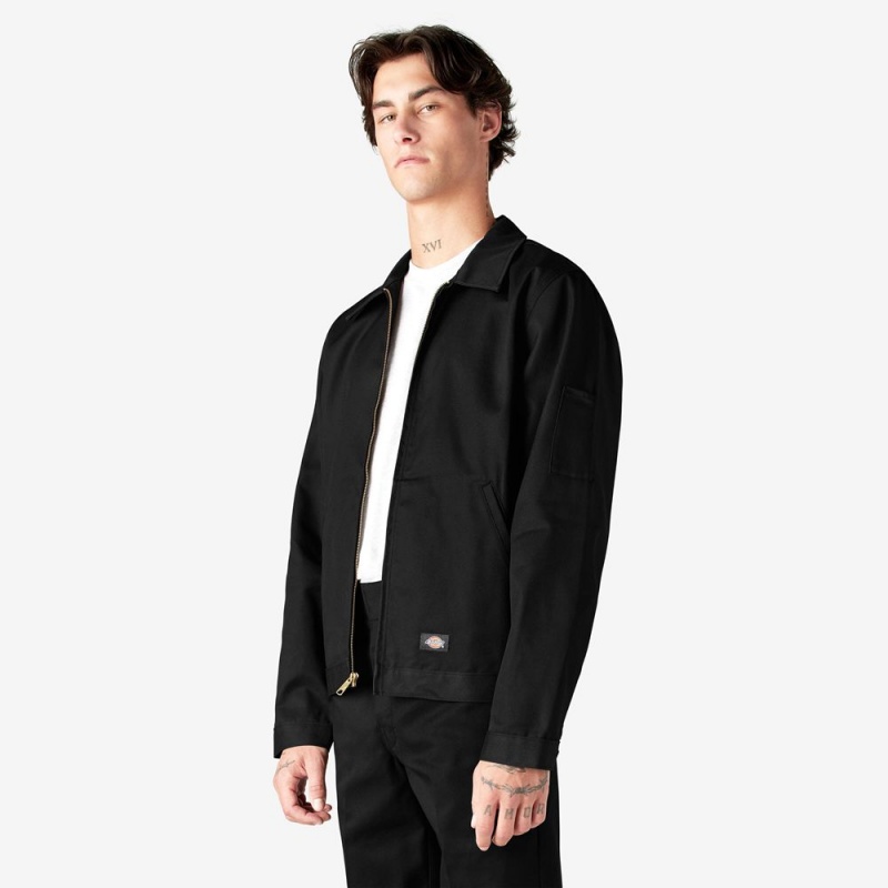 Black Men's Dickies Unlined Eisenhower Jacket | VPD264185