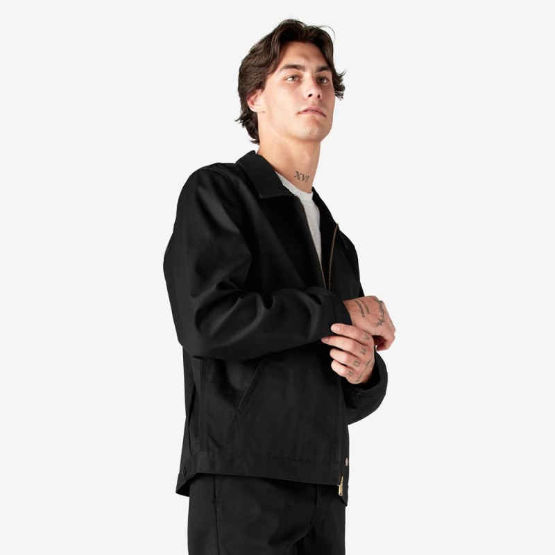 Black Men's Dickies Unlined Eisenhower Jacket | VPD264185