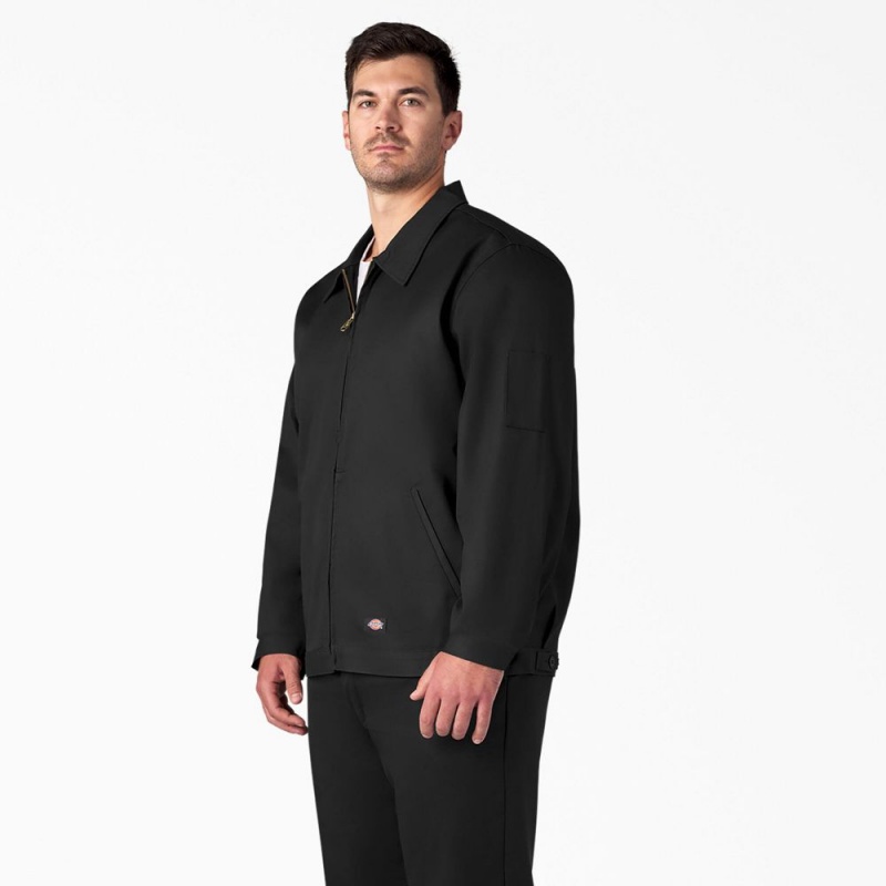 Black Men's Dickies Unlined Eisenhower Jacket | VPD264185