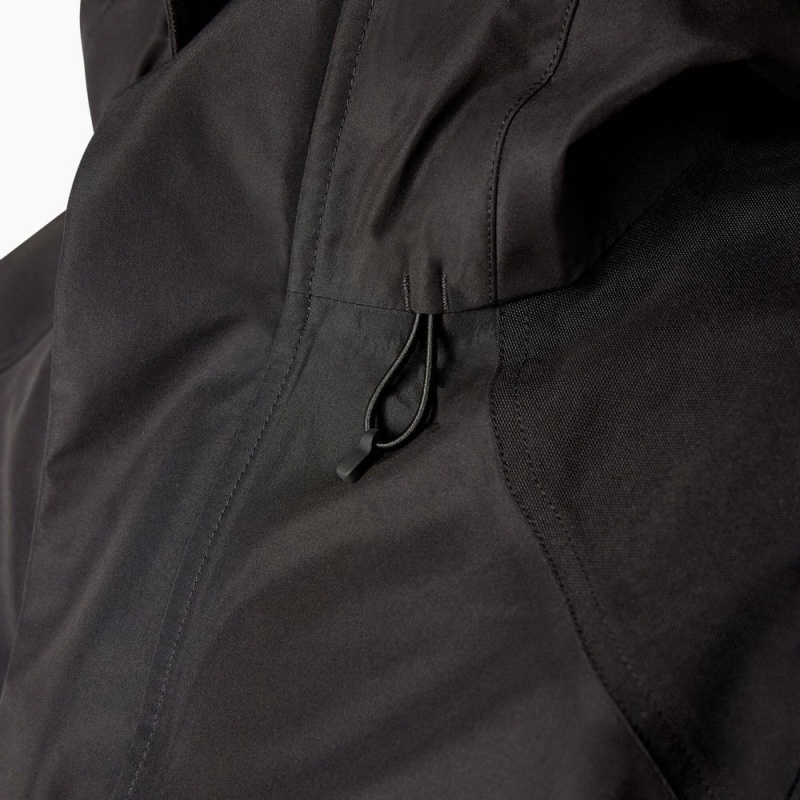 Black Men's Dickies Waterproof Shell Jacket | TGN209436