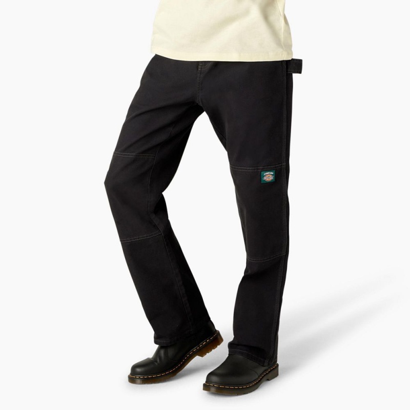 Black Men's Dickies x Jameson Double Knee Pants | WMB284671