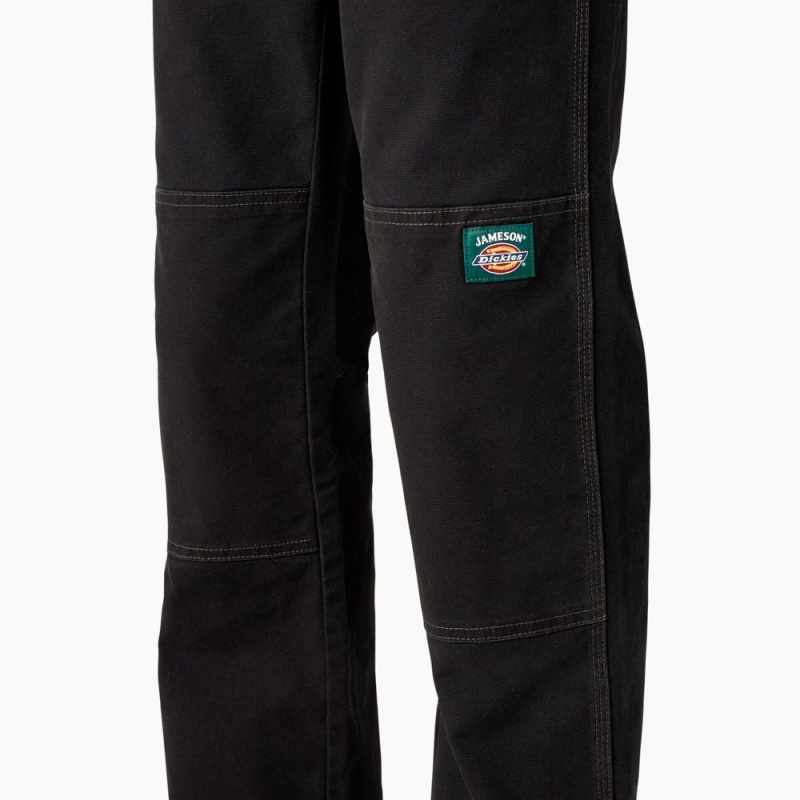 Black Men's Dickies x Jameson Double Knee Pants | WMB284671